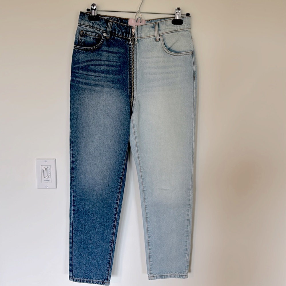 REVICE | Two Toned Zipper Jeans | Size: 28